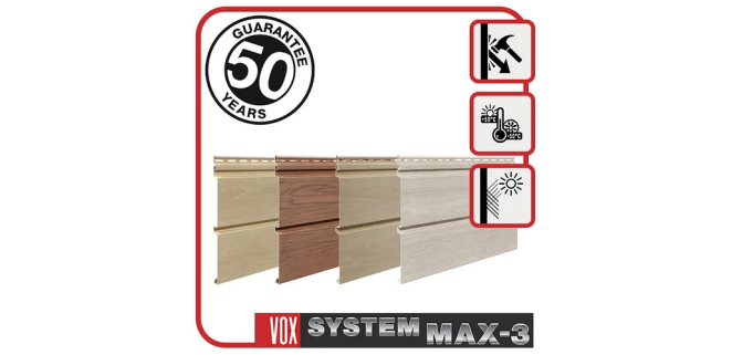 Панель фасадная X3-05 3,85х0,25 м System Max-3 (дуб, ясень)