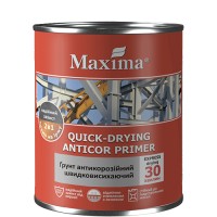 Ґрунт антикорозійний швидковисихаючий Maxima, червоно-коричневий, 2,8 кг