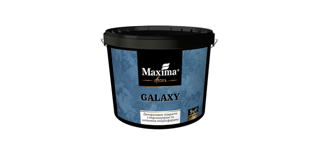Декоративне покриття з перламутром та скляними мікросферами Galaxy Maxima decor  3 кг, до 18 м²