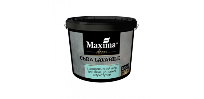 Декоративний віск Maxima Cera Lavabile для венеціанської штукатурки, 0,45 кг, до 25м² Декоративний віск Maxima Cera Lavabile для венеціанської штукатурки, 0,45 кг, до 25м²