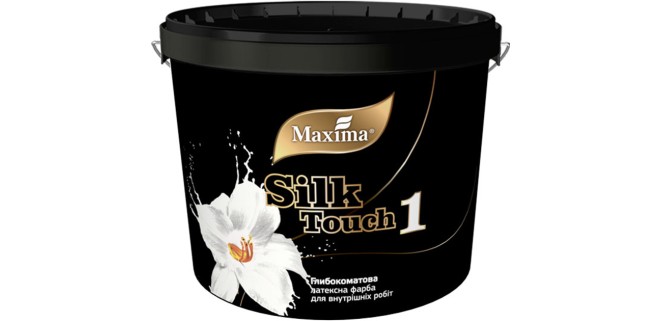 Глибокоматова латексна фарба для внутрішніх робіт Silk Touch 1 Maxima, 1,2 кг