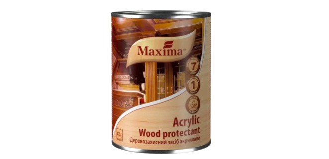 Деревозахисний засіб Maxima акриловий 0.75 л Тікове дерево Деревозахисний засіб Maxima акриловий 0.75 л Тікове дерево