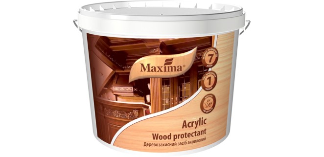 Деревозахисний засіб Maxima акриловий 2.5 л Горіхове дерево Деревозахисний засіб Maxima акриловий 2.5 л Горіхове дерево