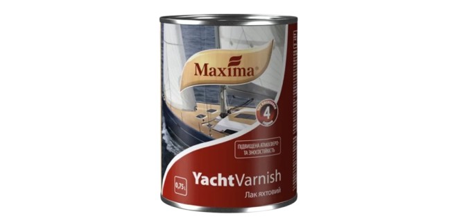 Лак яхтний алкідно-уретановий матовий Maxima 0.75 л Лак яхтний алкідно-уретановий матовий Maxima 0.75 л