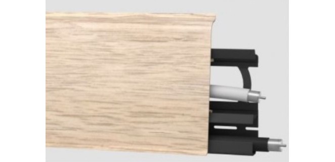 Плінтус  ПВХ Arbiton INDO 70 мм 103 Дуб Гавана, 2,5 метри