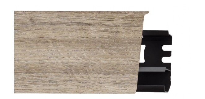 Плінтус  ПВХ Arbiton INDO 70 мм 112 Дуб Бредфорд, 2,5 метри