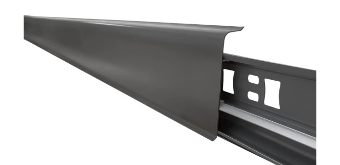 Плінтус  ПВХ Arbiton INDO 70 мм 220 Чорний Матовий, 2,5 метри
