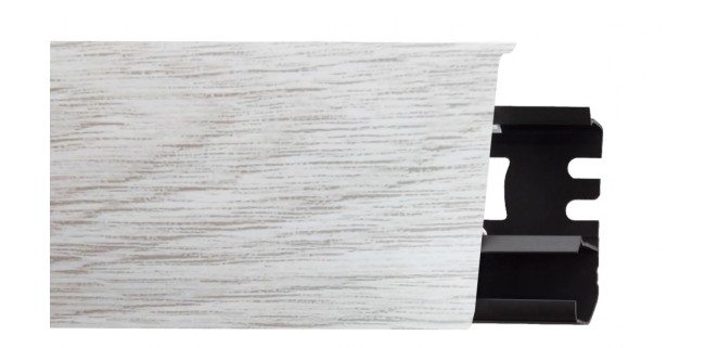 Плінтус  ПВХ Arbiton INDO 70 мм 25 Каштан Жирона, 2,5 метри