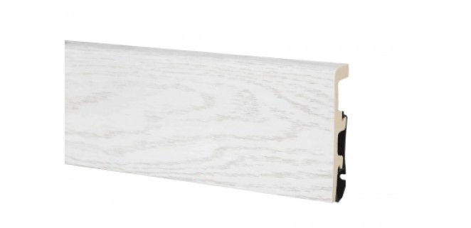  Плінтус  ПВХ Arbiton INTEGRA 80 мм 03 Ясен Сніжний, 2,4 метри