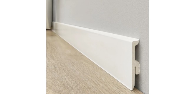 Плінтус Arbiton Vigo 80 мм,  2,2 метри, білий