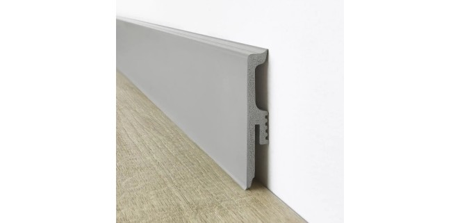 Плінтус Arbiton Vigo 80 мм,  2,2 метри, сірий темний