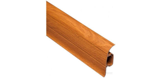 Плінтус ТІС 56 мм з резинкою дуб морган 26, 2,5 м