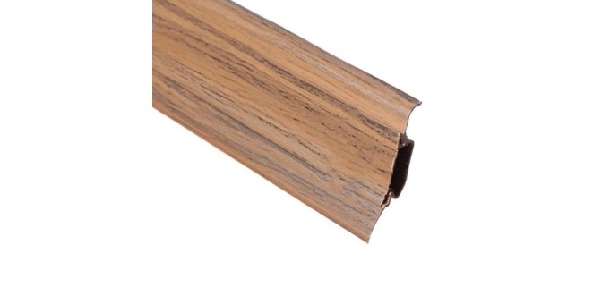 Плінтус ТІС 56 мм з резинкою горіх 40, 2,5 м Плінтус ТІС 56 мм з резинкою горіх 40, 2,5 м
