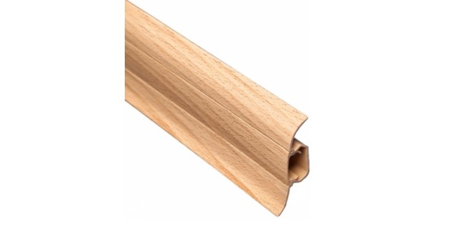 Плінтус ТІС 56 мм з резинкою бук орландо 06, 2,5 м Плінтус ТІС 56 мм з резинкою бук орландо 06, 2,5 м