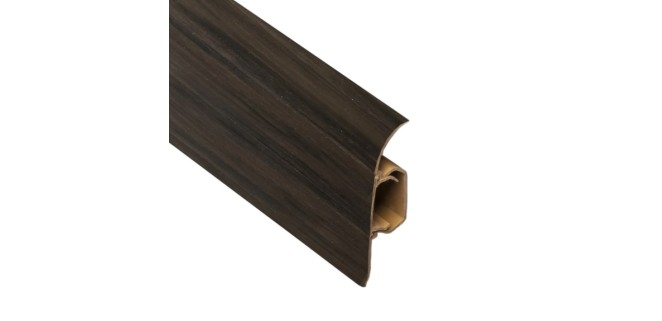 Плінтус ТІС 56 мм з резинкою палісандр 17, 2,5 м Плінтус ТІС 56 мм з резинкою палісандр 17, 2,5 м