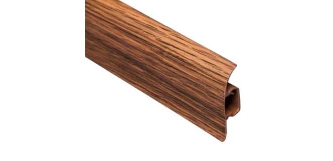 Плінтус ТІС  56 мм з резинкою дуб преміум 27, 2,5 м