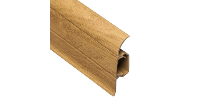 Плінтус ТІС 56 мм з резинкою дуб комо 28, 2,5 м