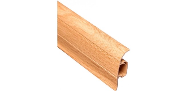 Плінтус ТІС 56 мм з резинкою дуб степовий 30, 2,5 м