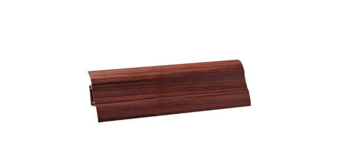 Плінтус ТІС 56 мм з резинкою махагон 41, 2,5 м