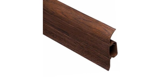 Плінтус ТІС 56 мм з резинкою венге класичний 51, 2,5 м