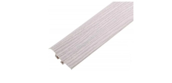 Плінтус ТІС  56 мм з резинкою клен 83, 2,5 м