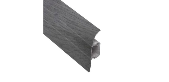 Плінтус ТІС 56 мм з резинкою дуб сірий 88, 2,5 м Плінтус ТІС 56 мм з резинкою дуб сірий 88, 2,5 м