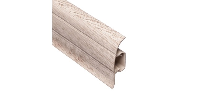 Плінтус ТІС  56 мм з резинкою тік 16, 2,5 м