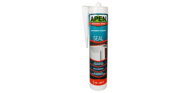Герметик акриловий білий Apen Seal 280 мл
