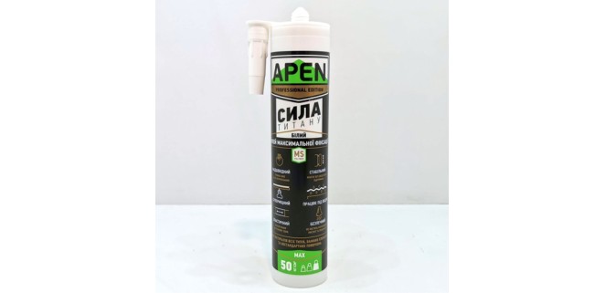 Клей надміцний білий Apen "Сила титану" 280 мл