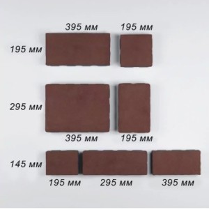 Тротуарна плитка Баварія h 60 мм, сіра