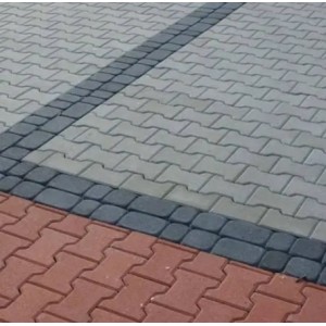 Тротуарна плитка Подвійне Т h 60 мм, сірий Тротуарна плитка Подвійне Т h 60 мм, сірий