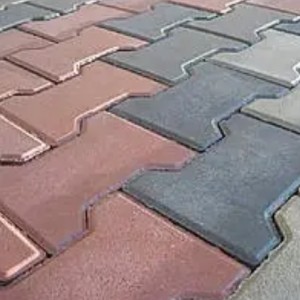 Тротуарна плитка Подвійне Т h 60 мм, сірий Тротуарна плитка Подвійне Т h 60 мм, сірий