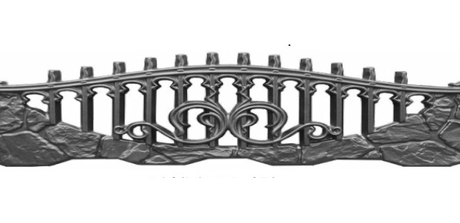 Європаркан односторонній пазл ажур 2000х500 мм Європаркан односторонній пазл ажур 2000х500 мм