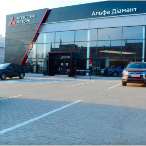 Тротуарна плитка Цегла h 40 мм, біла