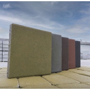 Тротуарна плитка Квадрат  h 30 мм, червона