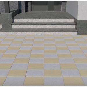 Тротуарна плитка Квадрат  h 30 мм, червона