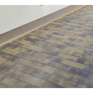 Тротуарна плитка Монблан h 60 мм, коричнева