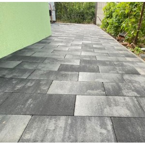 Тротуарна плитка Монблан h 60 мм, коричнева