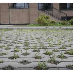 Тротуарна плитка Решітка h 80 мм, сіра