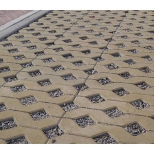 Тротуарна плитка Решітка h 80 мм, сіра