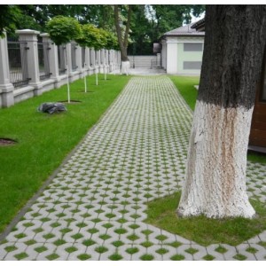 Тротуарна плитка Решітка h 80 мм, сіра