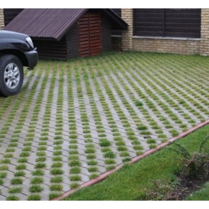 Тротуарна плитка Решітка h 80 мм, сіра