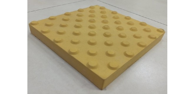 Тротуарна плитка Тактильна Усічений конус 30х30 см, сіра