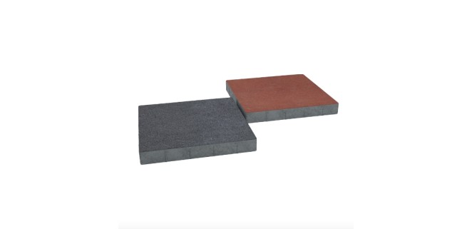 Тротуарна плитка Квадрат 50х50 см, червона