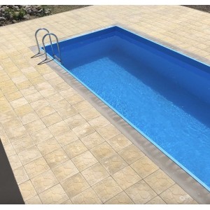 Тротуарна плитка Квадрат Пісчаник 30х30 см, червона