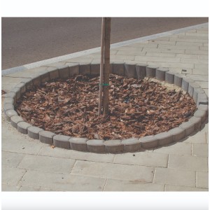 Стовп садовий фігурний 115х265х80 мм (коричневий)