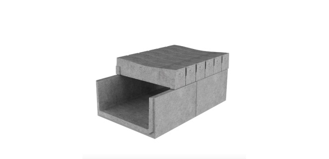 Водовідлив з кришкою 600х500х300 мм