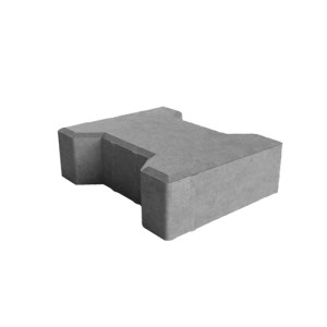 Плитка тротуарна Подвійне-Т h 8 см (сіра)