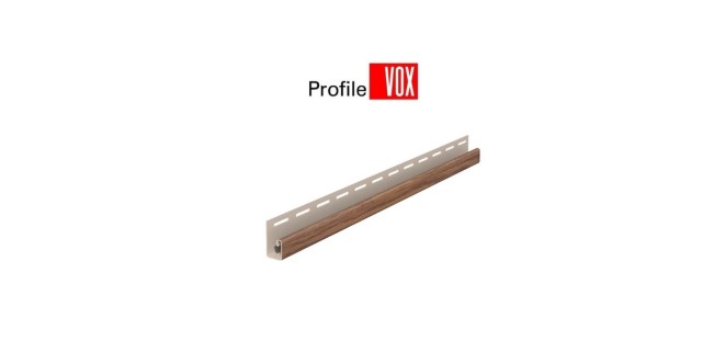 Планка J-trim S-15 VOX всі кольори (дуб, дуб медовий, дуб золотий, дуб вінчестер, дуб світлий, горіх) 3,05 м