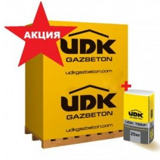 АКЦІЯ! Газоблок комплект: 1 куб газоблоку + клей у подарунок + безкоштовна доставка (від 5 палет)